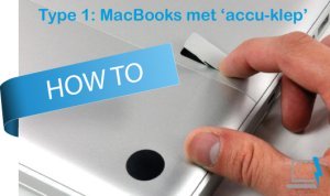 Een MacBook accu vervangen met accu klep
